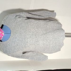 Torrid grey laced up shoulder sweater